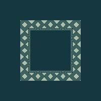 abstract art decorative square ornamental pattern frame vector