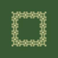 abstract art decorative square ornamental pattern frame vector