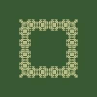 abstract art decorative square ornamental pattern frame vector