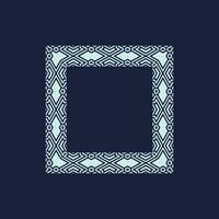 abstract art decorative square ornamental pattern frame vector