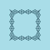 abstract art decorative square ornamental pattern frame vector
