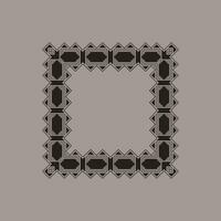 abstract art decorative square ornamental pattern frame vector