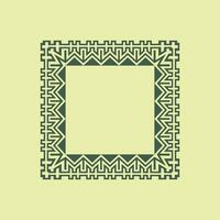 abstract art decorative square ornamental pattern frame vector
