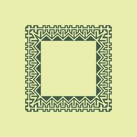 abstract art decorative square ornamental pattern frame vector