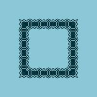 abstract art decorative square ornamental pattern frame vector