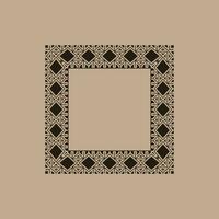 abstract art decorative square ornamental pattern frame vector