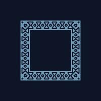 abstract art decorative square ornamental pattern frame vector