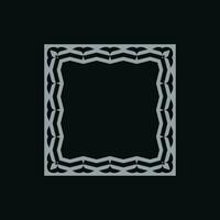 abstract art decorative square ornamental pattern frame vector