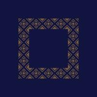 abstract art decorative square ornamental pattern frame vector