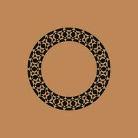 abstract art decorative circle ornamental pattern frame vector