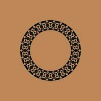 abstract art decorative circle ornamental pattern frame vector