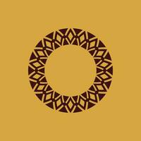 abstract art decorative circle ornamental pattern frame vector