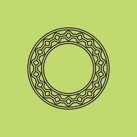 abstract art decorative circle ornamental pattern frame vector