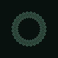 abstract art decorative circle ornamental pattern frame vector