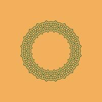 abstract art decorative circle ornamental pattern frame vector