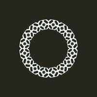 abstract art decorative circle ornamental pattern frame vector