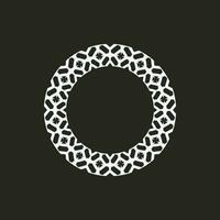 abstract art decorative circle ornamental pattern frame vector