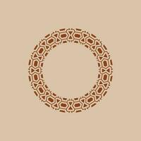 abstract art decorative circle ornamental pattern frame vector