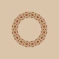 abstract art decorative circle ornamental pattern frame vector