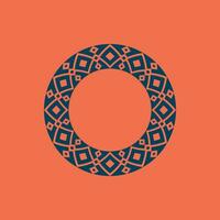 abstract art decorative circle ornamental pattern frame vector