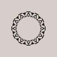 abstract art decorative circle ornamental pattern frame vector
