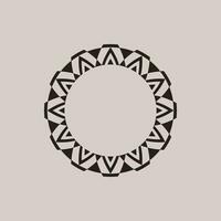 resumen Arte decorativo circulo ornamental modelo marco vector