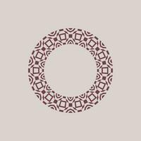 abstract art decorative circle ornamental pattern frame vector