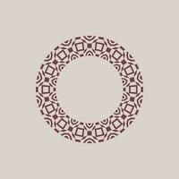 abstract art decorative circle ornamental pattern frame vector