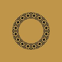 abstract art decorative circle ornamental pattern frame vector