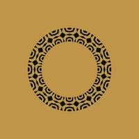 abstract art decorative circle ornamental pattern frame vector