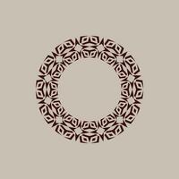 abstract art decorative circle ornamental pattern frame vector