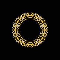 abstract art decorative circle ornamental pattern frame vector