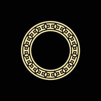 abstract art decorative circle ornamental pattern frame vector