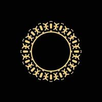 abstract art decorative circle ornamental pattern frame vector