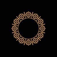 abstract art decorative circle ornamental pattern frame vector