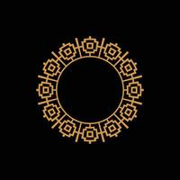 abstract art decorative circle ornamental pattern frame vector