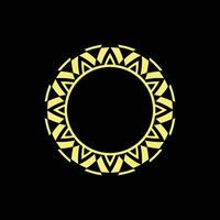 abstract art decorative circle ornamental pattern frame vector