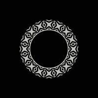 abstract art decorative circle ornamental pattern frame vector