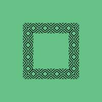 abstract art decorative square ornamental pattern frame vector