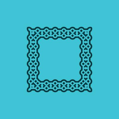 abstract art decorative square ornamental pattern frame