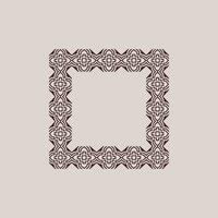 abstract art decorative square ornamental pattern frame vector