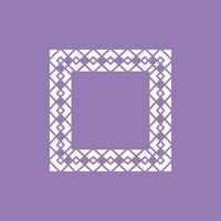 abstract art decorative square ornamental pattern frame vector