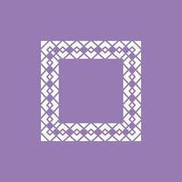 abstract art decorative square ornamental pattern frame vector