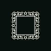 abstract art decorative square ornamental pattern frame vector