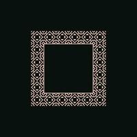abstract art decorative square ornamental pattern frame vector