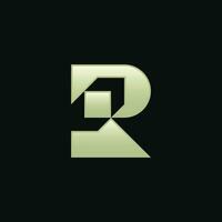 fancy, elegant and modern letter R arrow direction logo vector