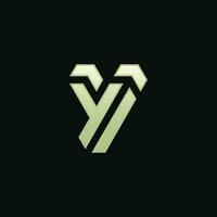 fancy, elegant and modern letter Y arrow direction logo vector