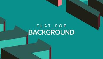 Modern flat colorful pop art background. slide presentation abstract background vector