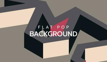 Modern flat colorful pop art background. slide presentation abstract background vector