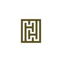 Letter HH or Double H logo vector